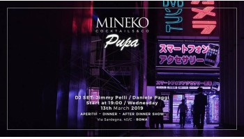 Mineko – mercoledi 13 marzo 2019 – Aperitivo e Dj set 13 Marzo 2019