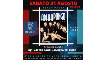 Isola Fiorita sabato 31 agosto – Apericena & Adika Pongo 31 Agosto 2024