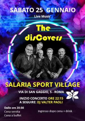 Salaria Sport Village sabato 25 gennaio 2025 – Cena & Dance 80