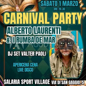Salaria Sport Village sabato 1 Marzo 2025 – Cena & Dance 80