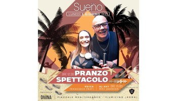 Sueno – Pranzo spettacolo in spiaggia – lunedì 2 giugno 2025 Sueno – Pranzo spettacolo in spiaggia – lunedì 2 giugno 2025 2 Giugno 2025