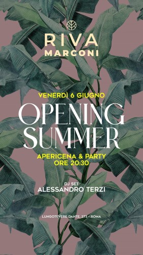 Riva Marconi – Apericena e Dj Set – venerdì 27 Giugno 2025